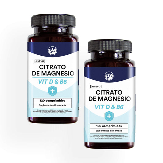 Citrato de magnesio con Vitaminas B6 y D 120 comprimidos