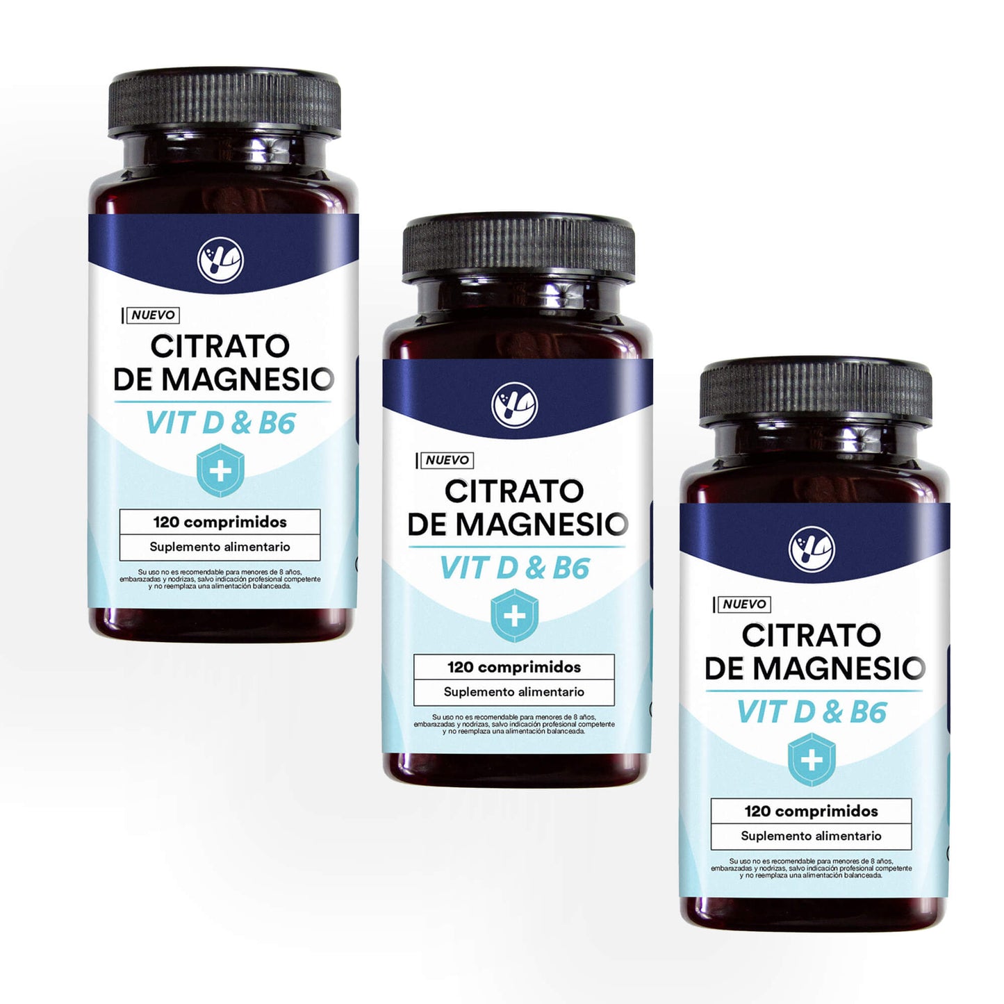 Citrato de magnesio con Vitaminas B6 y D 120 comprimidos