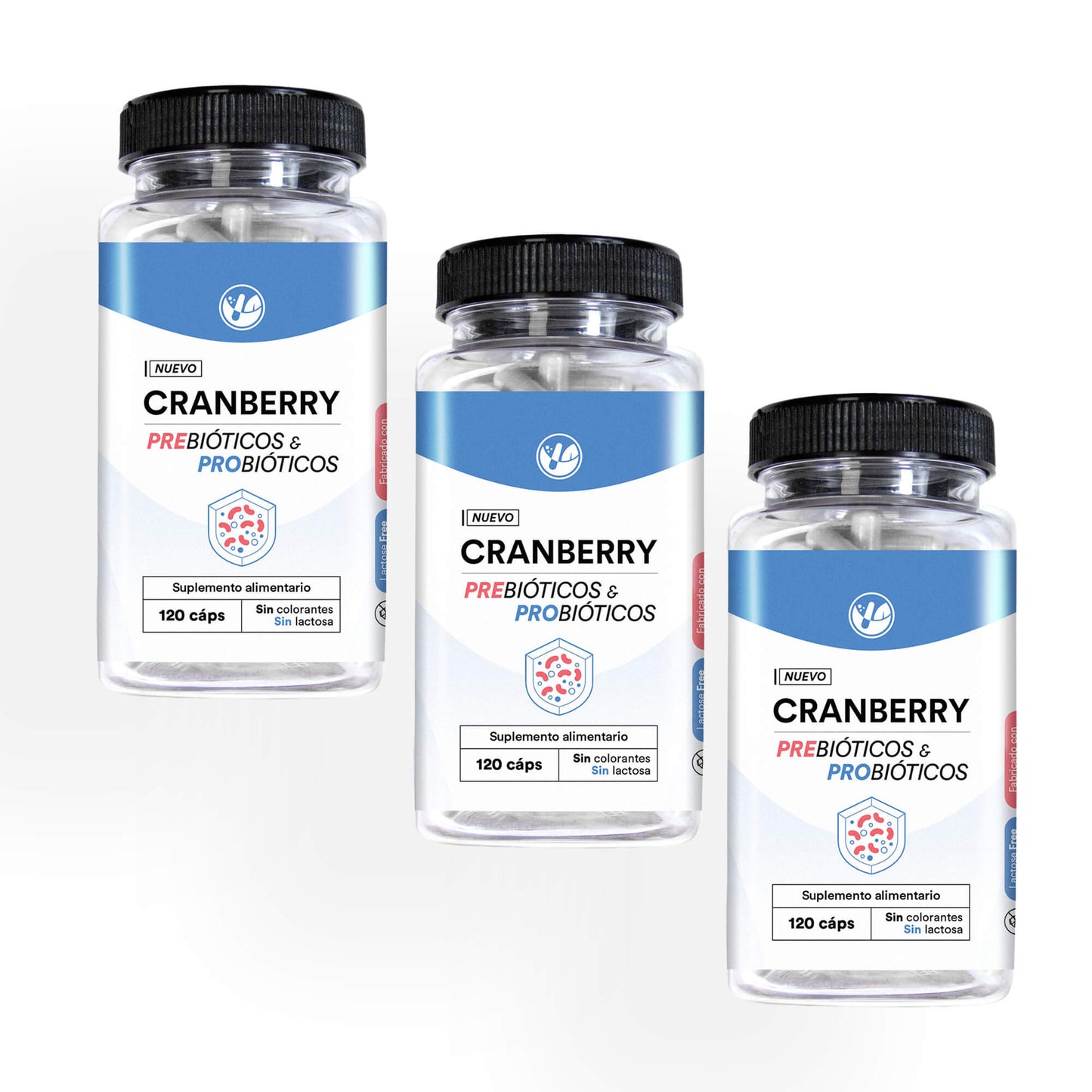 Cranberry con Prebióticos y Probióticos 120 cápsulas