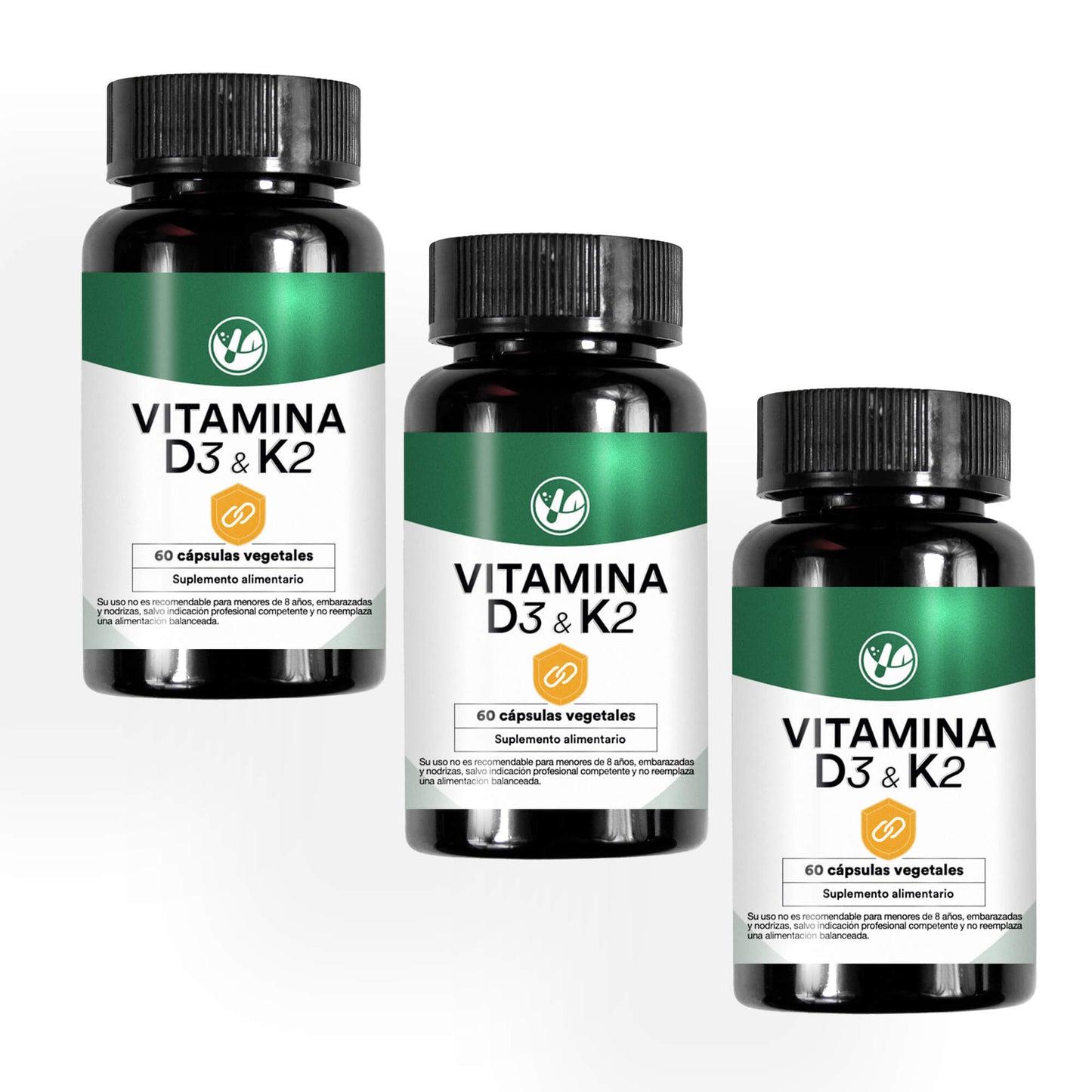 Vitamina D3 + K2 60 cápsulas