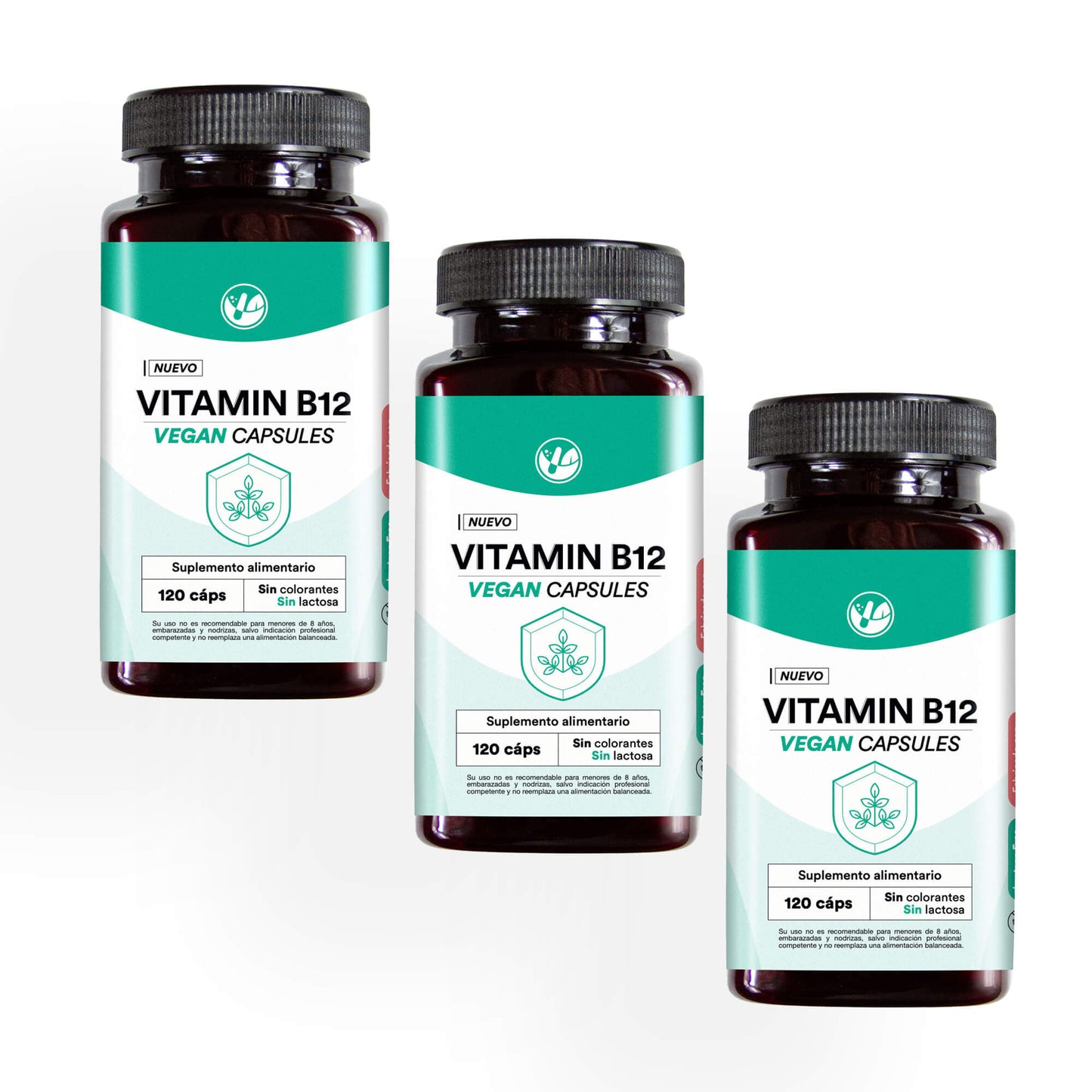 Vitamina B12 120 cápsulas vegetales