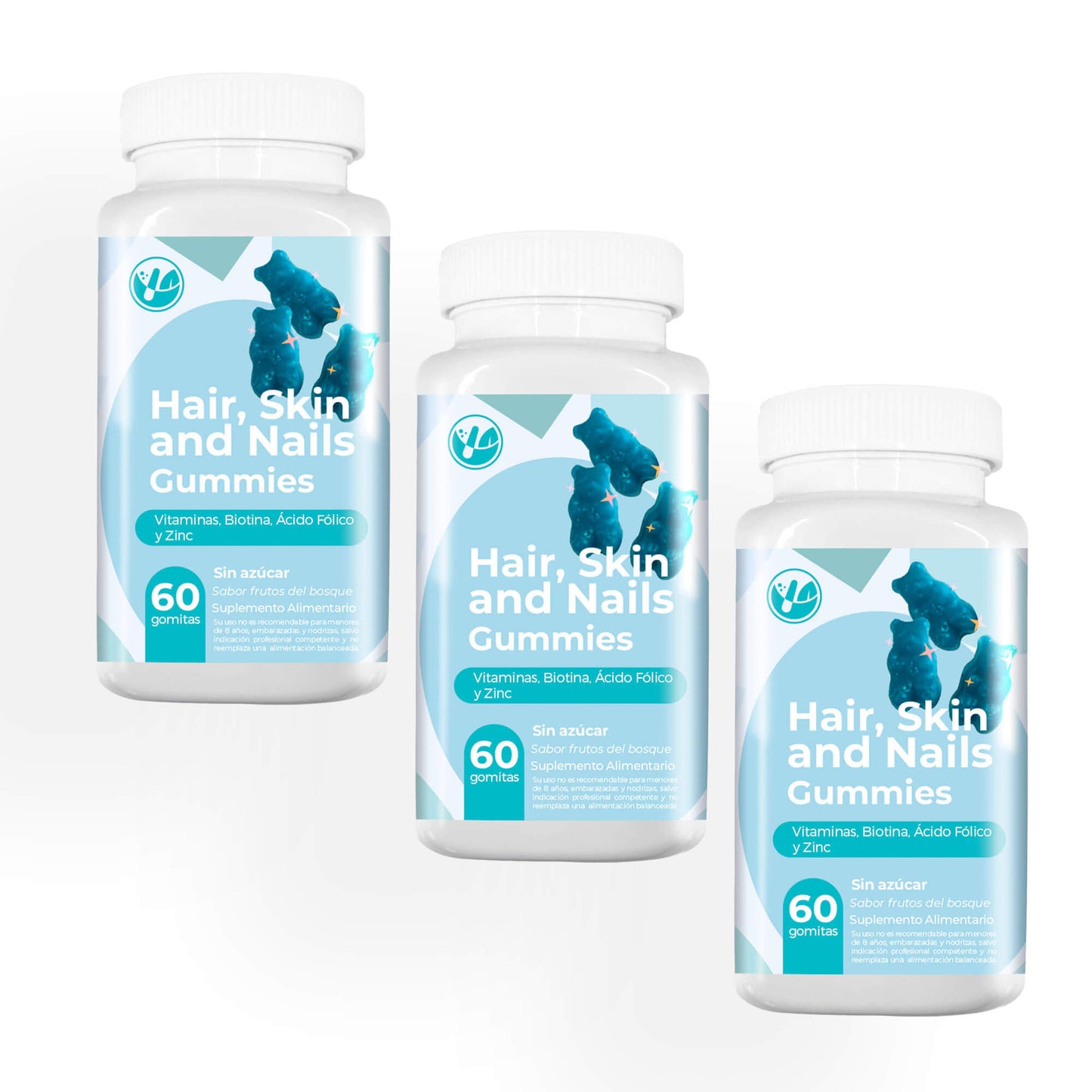 Gummies Hair, Skin and Nails 60 gomitas masticables