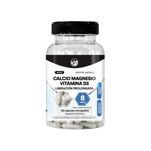 Calcio, magnesio y Vitamina D 120 cápsulas microgránulos