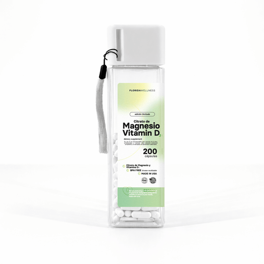 Citrato de magnesio con Vitamina D 200 Cápsulas