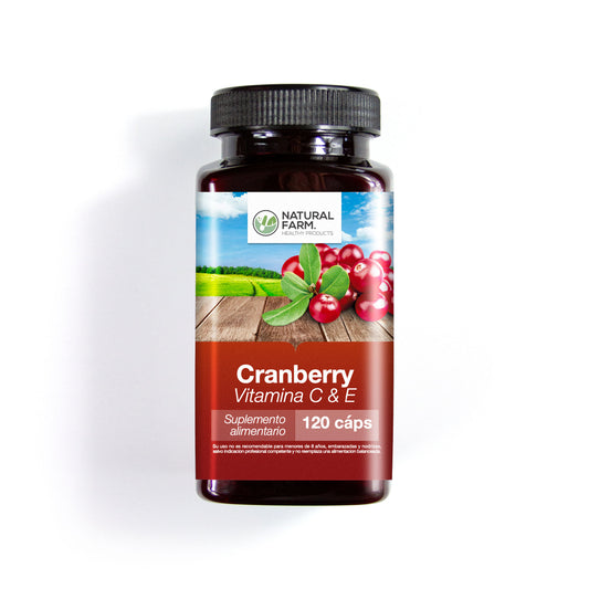 Cranberry con Vitamina C y E 120 cápsulas