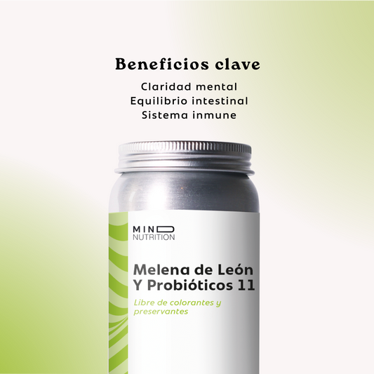 Melena de Leon + Probioticos 11 Cepas 120 Capsulas | Mind Nutrition