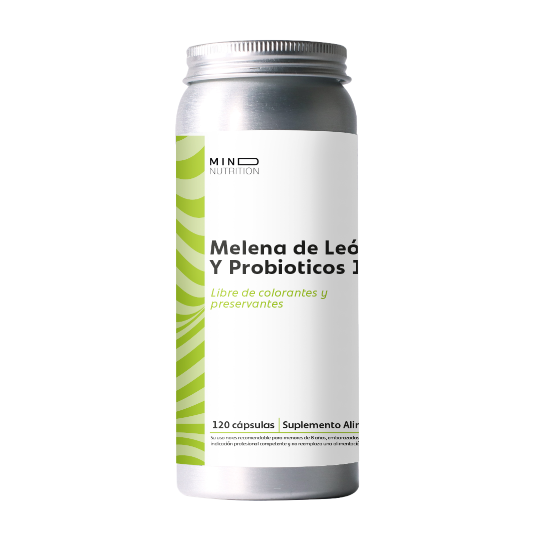 Melena de Leon + Probioticos 11 Cepas 120 Capsulas | Mind Nutrition