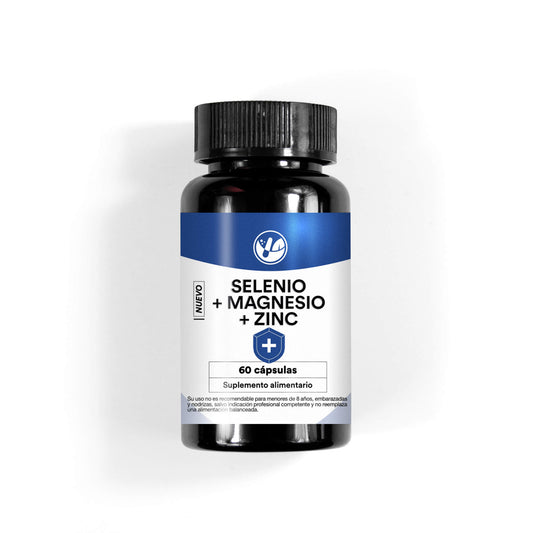 Selenio + Magnesio + Zinc 60 Cápsulas