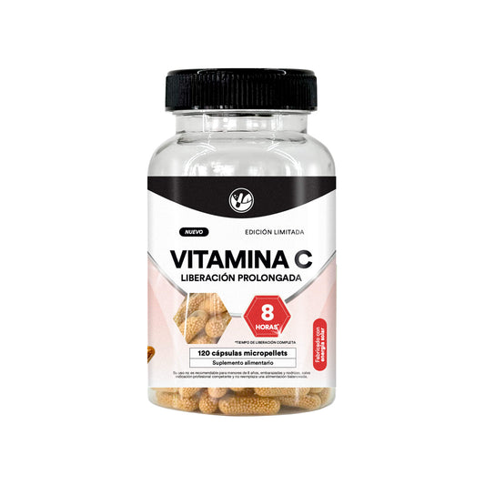 Vitamina C con Rosa mosqueta 120 cápsulas microgránulos