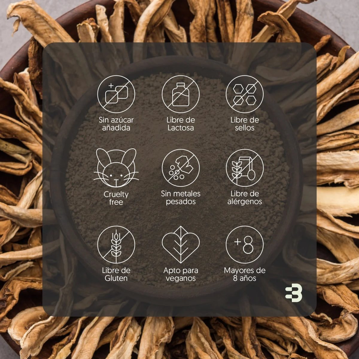 Ashwagandha + Melena de león 400mg 120 cápsulas Vegana
