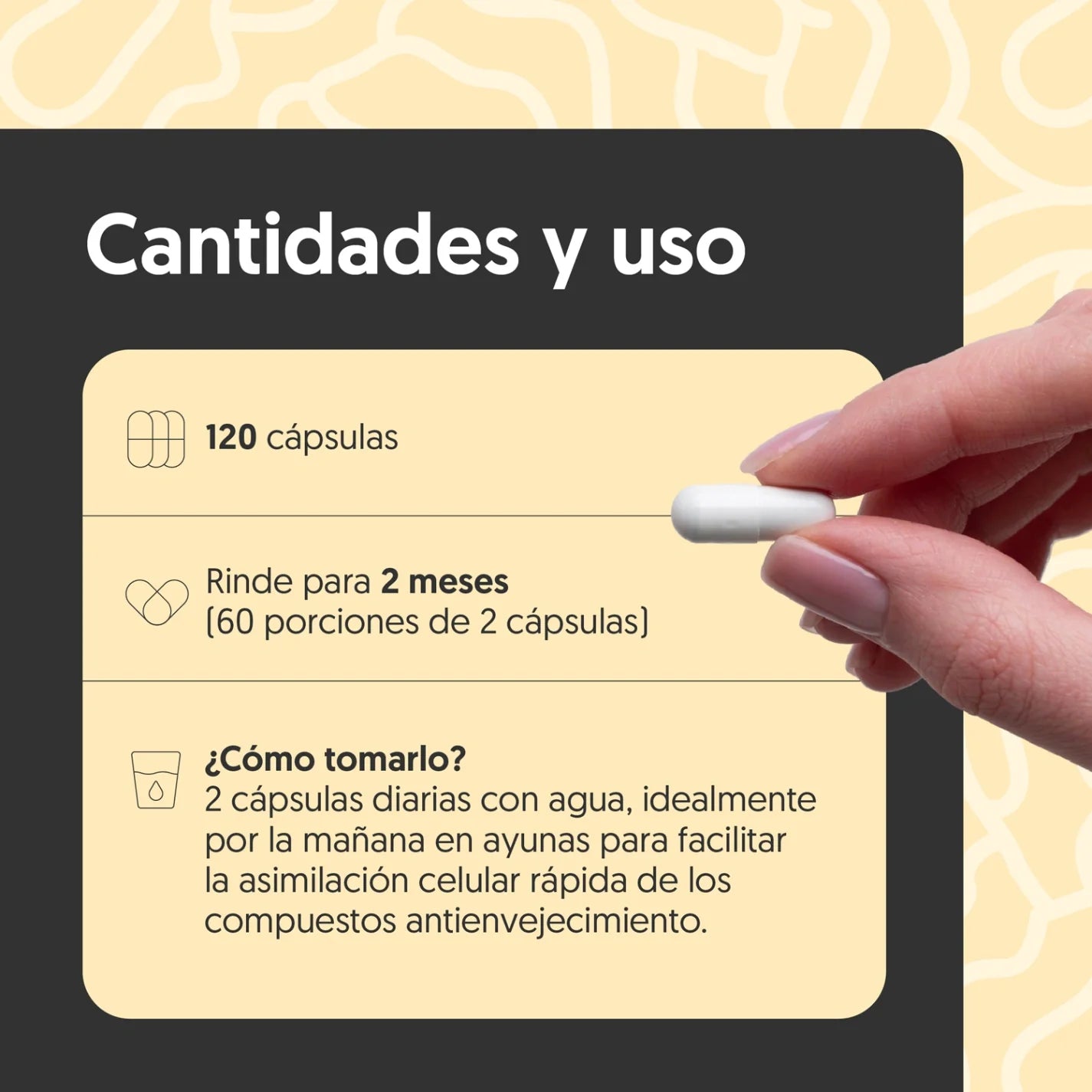 Nad+ Resveratrol 120 Cápsulas Vegano