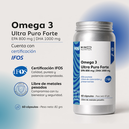 Omega 3 Ultra Purificado 2000mg | Mind Nutrition
